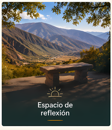Espacio de reflexión en la montaña