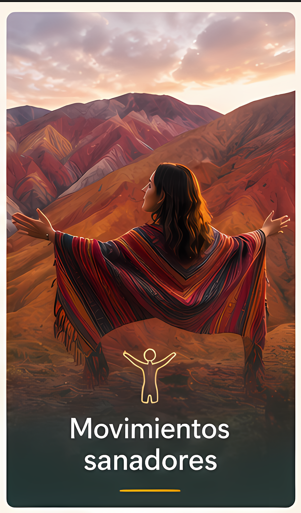Movimientos sanadores con paisaje andino