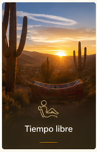 Tiempo libre para descansar en el paisaje